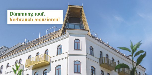 Dämmung rauf bringt’s! – Weil es den Verbrauch reduziert. Dämmung rauf bringt’s! – Weil es den Verbrauch reduziert.